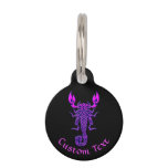 Purple Celtic Knot Scorpion Pet ID Tag