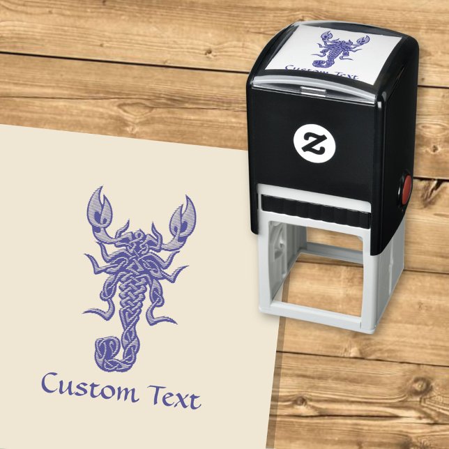 Purple Celtic Knot Scorpion Self-inking Stamp (Creator Uploaded)