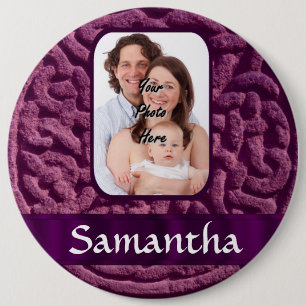Purple Celtic knotwork symbol Button