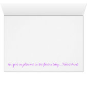 Purple Central Park Tulips Cards (Inside Horizontal (Bottom))