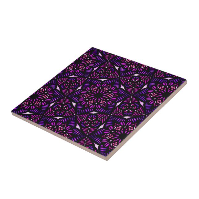 Purple Ceramic Tile (Side)