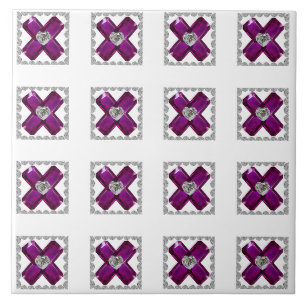 Purple Ceramic Tile