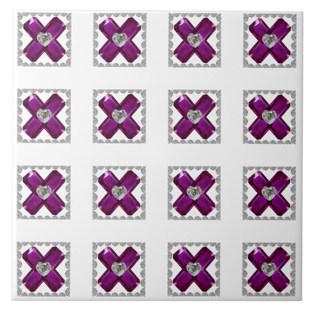 Purple Ceramic Tile (Front)