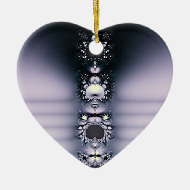 Purple Chain Ceramic Ornament (Front)