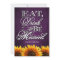 Purple Chalkboard Sunflower Wedding Invitations