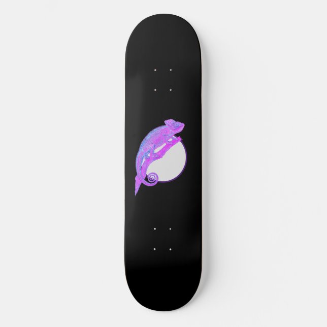 Purple Chameleon Skateboard (Front)