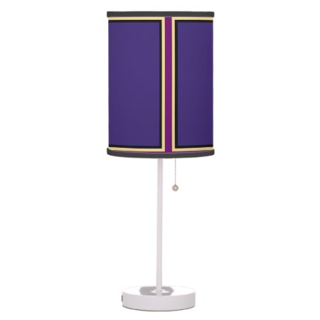 Purple Charm Shaded Lamp