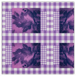 Purple Chck Quail Fabric