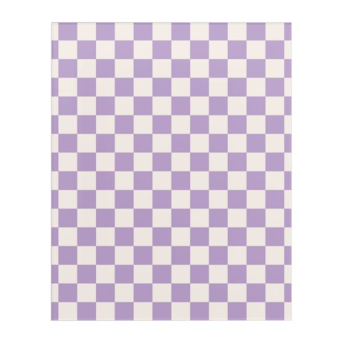 Purple Check Checkerboard Pattern Checkered Acrylic Print