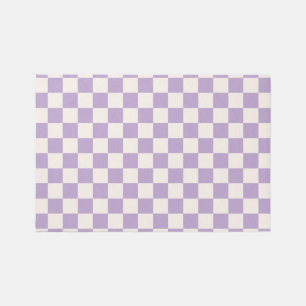 Purple Check, Checkerboard Pattern, Checkered Rug