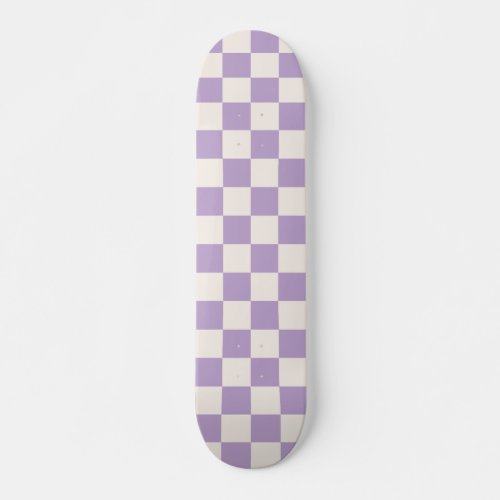 Purple Check Checkerboard Pattern Checkered  Skateboard