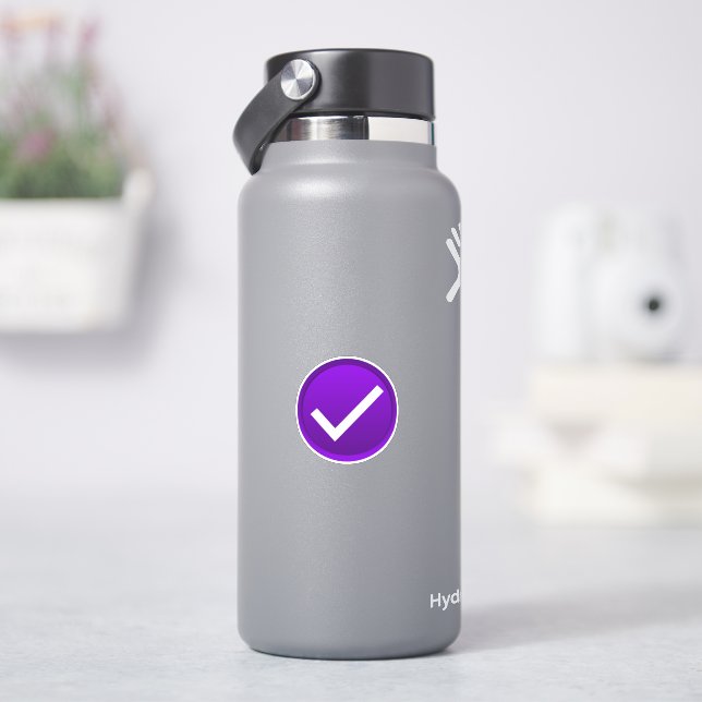 Purple Check Mark Sticker (HydroFlask)
