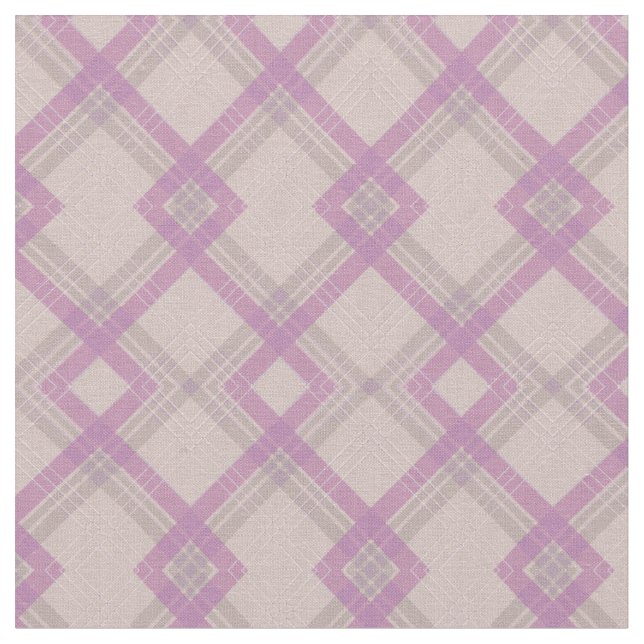 Purple check stripes  fabric (Close Up)