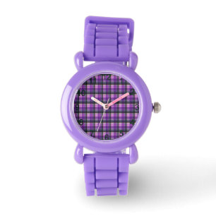 Purple Checked Tartan design, Watch