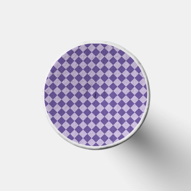 Purple Checker Diamond Pattern Golf Tees (Top)