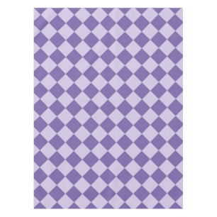 Purple Checker Diamond Pattern Tablecloth
