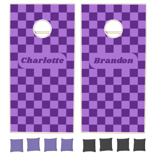 Purple Checker with Names