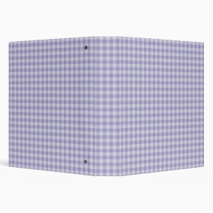 Purple Checkerboard Pattern 3 Ring Binder