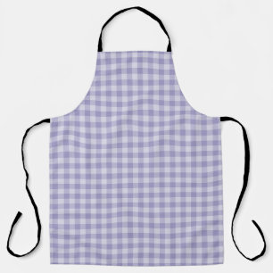 Purple Checkerboard Pattern Apron