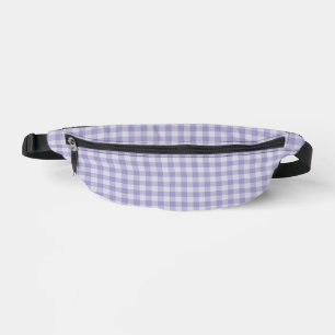 Purple Checkerboard Pattern Fanny Pack