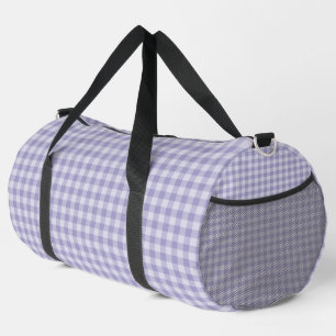 Purple Checkerboard Pattern Large Duffle Bag