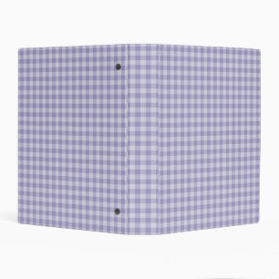 Purple Checkerboard Pattern Mini Binder