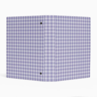Purple Checkerboard Pattern Mini Binder