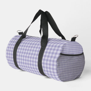 Purple Checkerboard Pattern Small Duffle Bag
