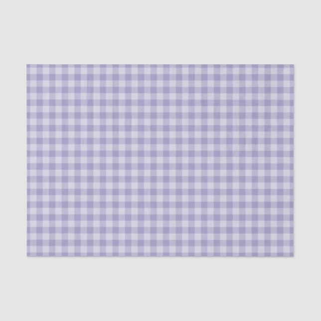 Purple Checkerboard Pattern Tissue Paper (Front)