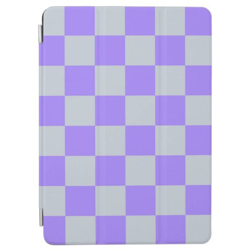 Purple Checkered Gingham Pattern iPad Air Cover