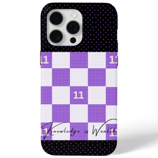 Purple Checkered IPhone Case