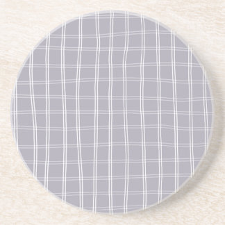 Purple checkered sandstone coaster