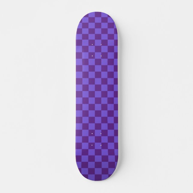 Purple Checkered Skateboard (Front)