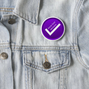 Purple Checkmark Symbol Button
