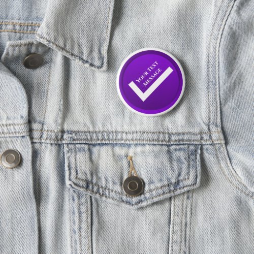 Purple Checkmark Symbol Button