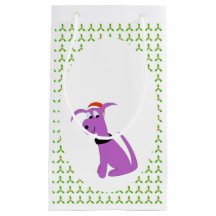 purple christmas gift bags