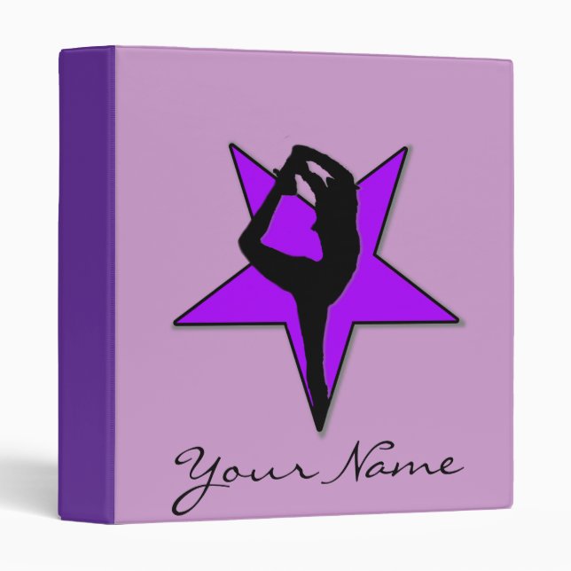 Purple cheerleader Avery binder (Front/Spine)