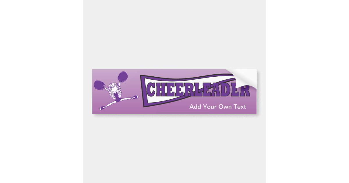 Purple Cheerleader Girl Silhouette Bumper Sticker Zazzle purple-cheerleader-girl-silhouette-bumper-sticker-zazzle