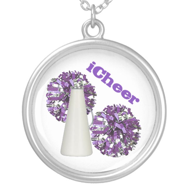 Purple Cheerleader necklace (Front)