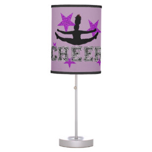 Purple Cheerleader Table Lamp