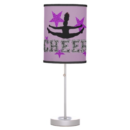 Purple Cheerleader Table Lamp