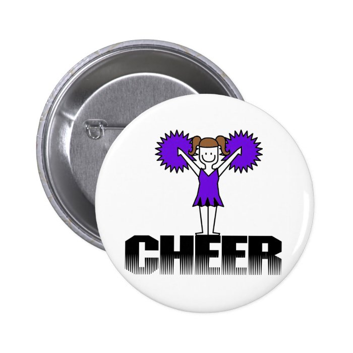 Purple  Cheerleading T shirts and Gifts Pins