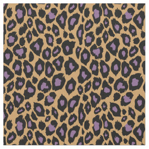 Purple Cheetah Pattern Fabric