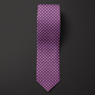 Purple Chemistry Beaker Neck Tie