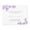 Purple Cherry Blossom RSVP Cards