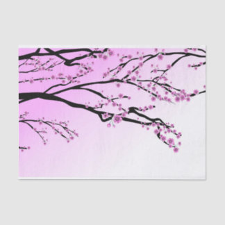 Purple Cherry Blossom Sakura Tissue Paper