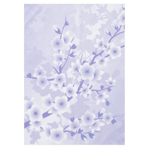 Purple Cherry Blossoms Flowers Tablecloth