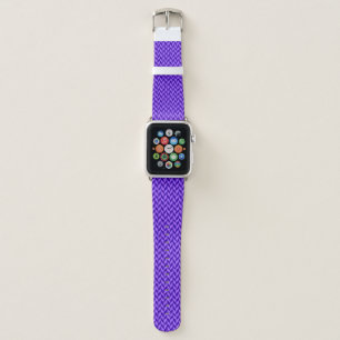 Purple chevron pattern apple watch band