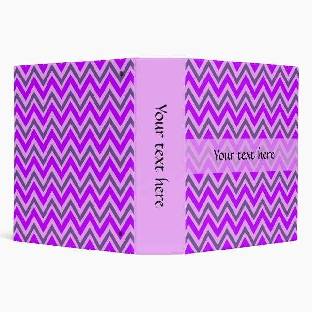 Purple Chevron Pattern Binder (Background)