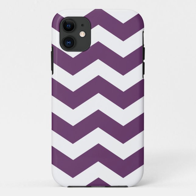 Purple Chevron Pattern Case Savvy iPhone 5 Case (Back)